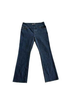 Reitmans Jeans Petite 8 Dark Wash Pull-On Jeans Stretch Denim